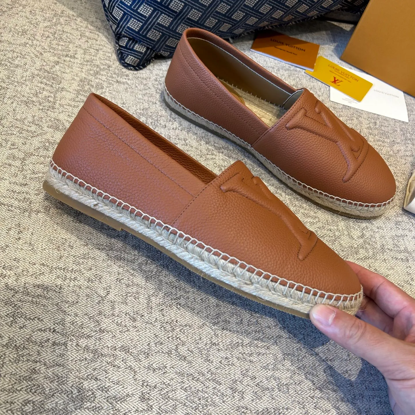 [L Family] Top P: 720💰-Size: 39-44 (customized at 38.45.46) L Family Freesstyle Men's Fisherman Shoes. 2026 Overseas🎆🎆[Spring and Summer New Style: Lv Fisherman Shoes] Material: calf suede, cowhide𥚃, rubber injection process, hemp rope with rubber outsole.
